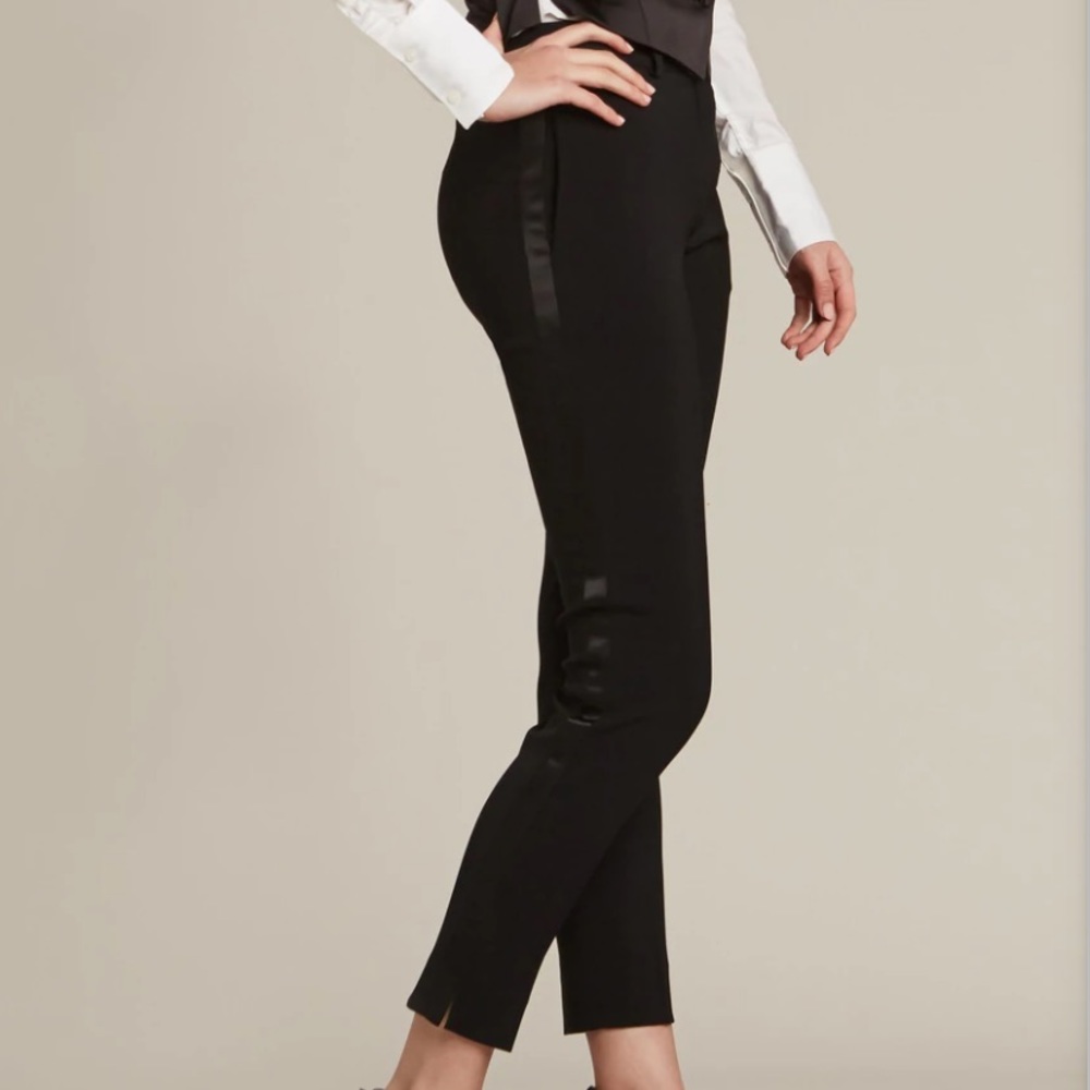 Black Ultra Slim Tuxedo Pants